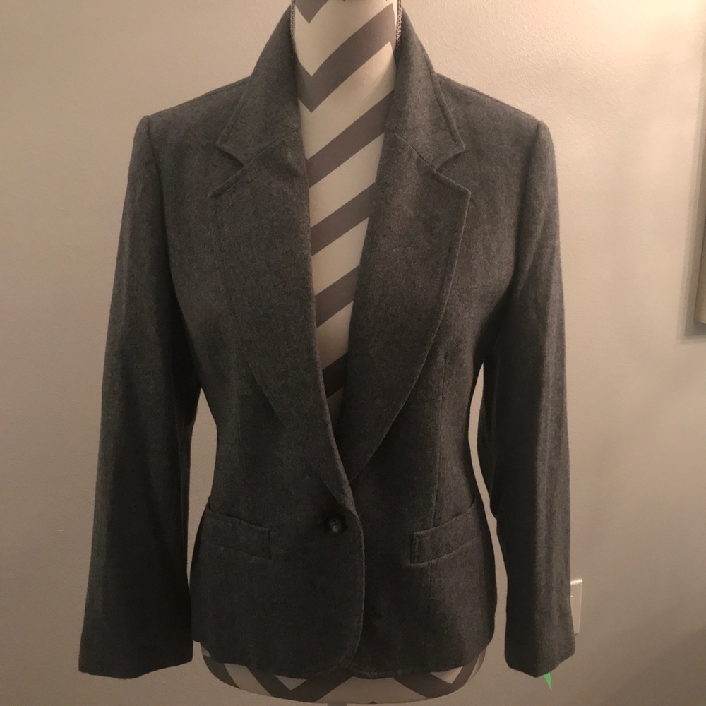 Pendleton 100% Wool Gray Blazer - image 1